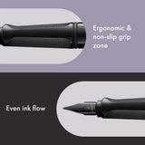 LAMY Special Edition Safari Fountain Pen - Meteorite

Fountain pen, icon, global success: the LAMY safari has been a beloved classic since its introduction in the 1980s and enjoys a cult status untypical for a writing instrument. Countless colours and ever-changing special editions make hearts beat faster - whether for the pencil case or the carefully curated fountain pen collection.

The LAMY safari is more than the sum of its details: it is aesthetic, robust and individual. The distinctive, self-sprung cl