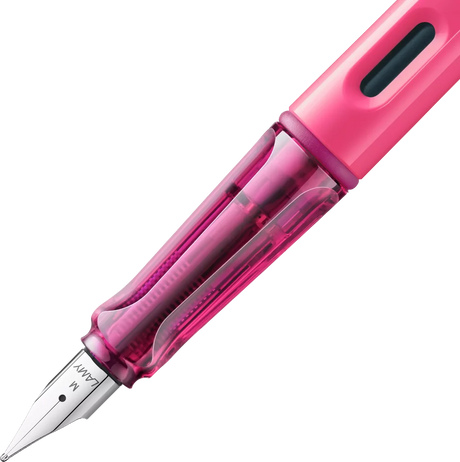 LAMY Special Edition Safari Fountain Pen - Neon Pink

Fountain pen, icon, global success: the LAMY safari has been a beloved classic since its introduction in the 1980s and enjoys a cult status untypical for a writing instrument. Countless colours and ever-changing special editions make hearts beat faster - whether for the pencil case or the carefully curated fountain pen collection.

The LAMY safari is more than the sum of its details: it is aesthetic, robust and individual. The distinctive, self-sprung cl