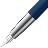 The LAMY studio convinces with timeless elegance and a universal design. The slightly curved, slim shape of its all-metal body seamlessly emerges from the individual case parts and is deliberately minimalist. The gentle curvature and harmonious proportions make the clip the trademark of the LAMY studio: it contrasts the matter-of-fact basic shape with an innovative design accent and creates a unique overall appearance.

The LAMY studio is assembled by hand at the LAMY craftsman's workshop in Heidelberg. In 