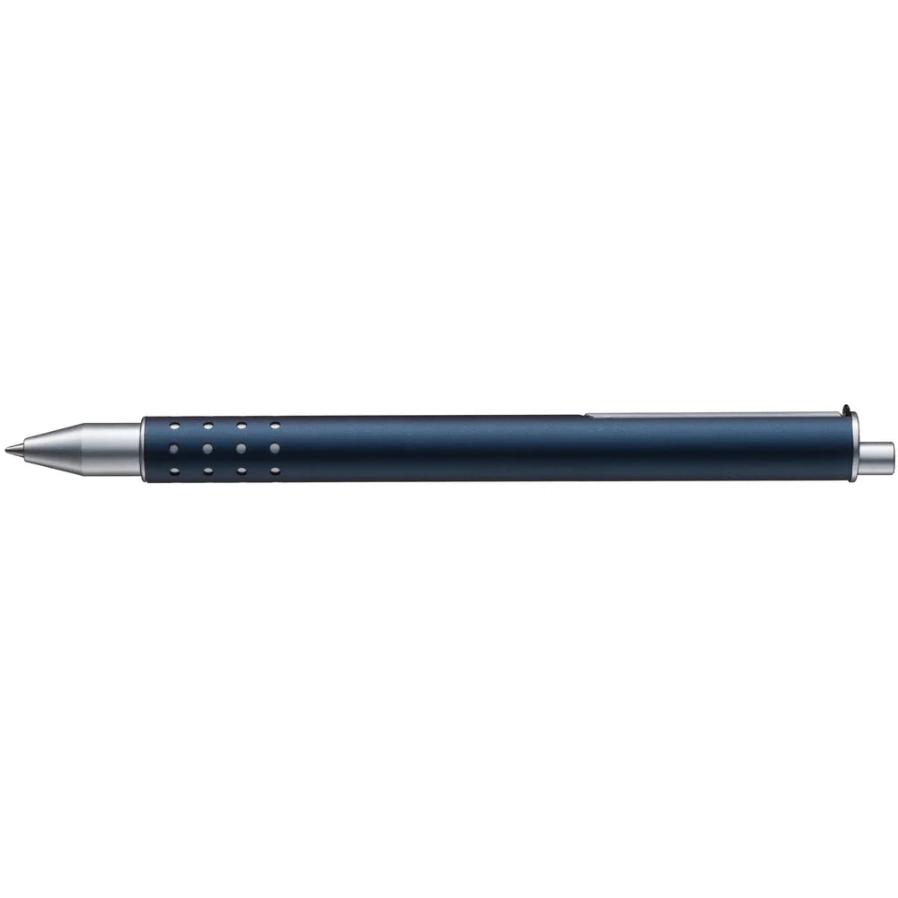 The LAMY swift is a rollerball pen whose straightforward design is full of thoughtful details. It combines the pleasant writing feeling of ink with the robust functionality of a biro. The interaction of clip and pusher is particularly ingenious: when the refill is pushed out and ready to write, the clip retracts to prevent accidental insertion.

Inside the LAMY swift, the best rollerball refill on the market, the LAMY M 66, ensures a smooth and fluid writing experience. The durable all-metal casing features