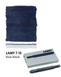 With their intense colors and long range, the LAMY T10 large capacity ink cartridges ensure pleasant, even writing - whether in everyday life, in the office, or at school. The ink cartridges offer an even flow and provide a smooth, precise writing experience for stylish writing without scratches. These ink cartridges fit all Lamy fountain pens, except the LAMY 2000.

Includes 5 cartridges with a 1.25ml capacity in each pack.