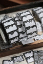 22x12mm
Coated Paper/ not-removable stickers.
±500 pieces
The first sticker is to keep the sticker roll fixe when removing it'll damage the one underneath it