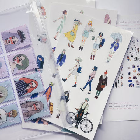 La Dolce Vita - 10th Anniversary Transparent Sticker Set 5 Pieces

Patterns from the past five years have been selected to make this clear sticker set! All 5 sheets include different artwork.&nbsp;

Completely transparent and precut so you can tear it off directly!


Packed in a chain bag

Transparent white ink 80g sticker