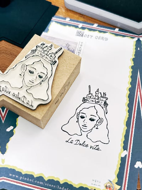 La Dolce Vita - 10th Anniversary Wooden Stamp