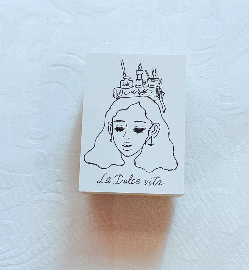 La Dolce Vita - 10th Anniversary Wooden Stamp
