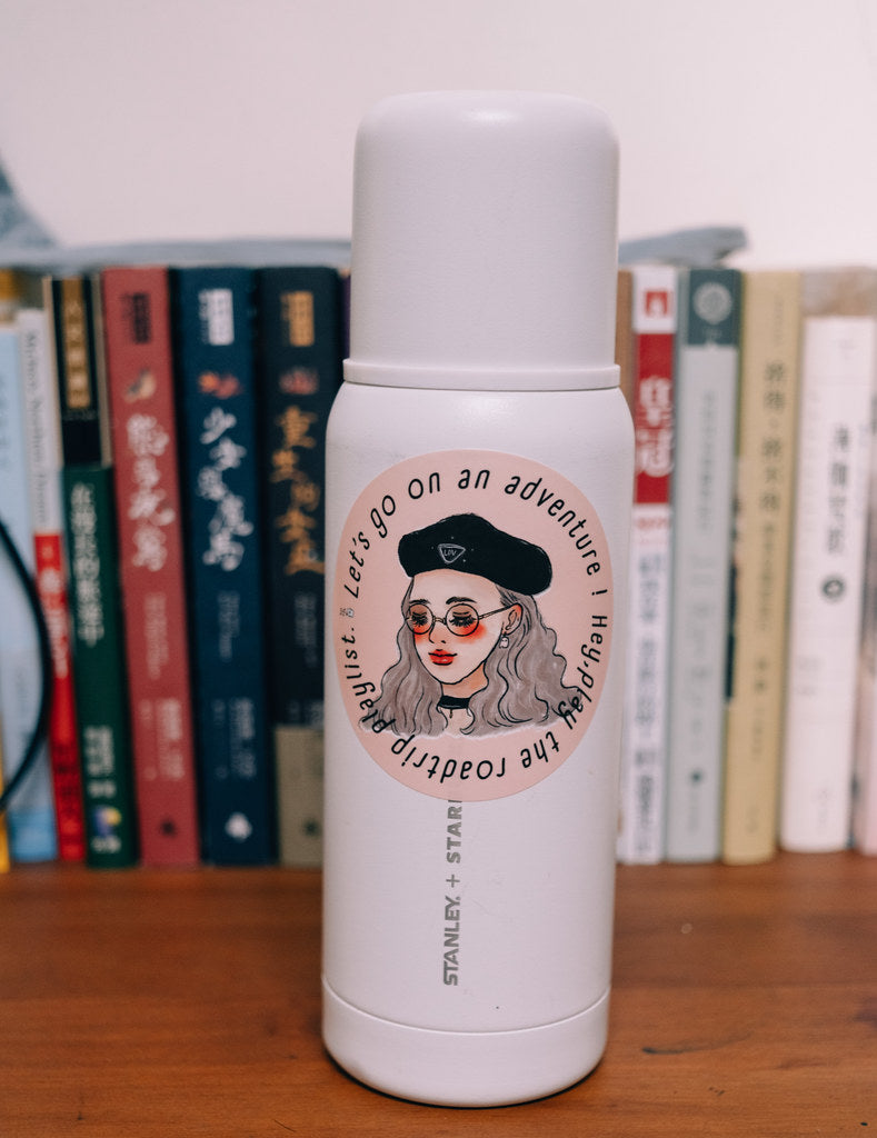 La Dolce Vita - Beret Girl Waterproof Vinyl Sticker