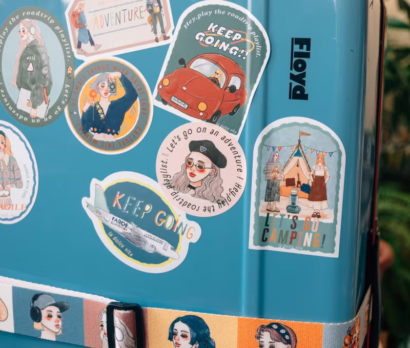 La Dolce Vita - Beret Girl Waterproof Vinyl Sticker