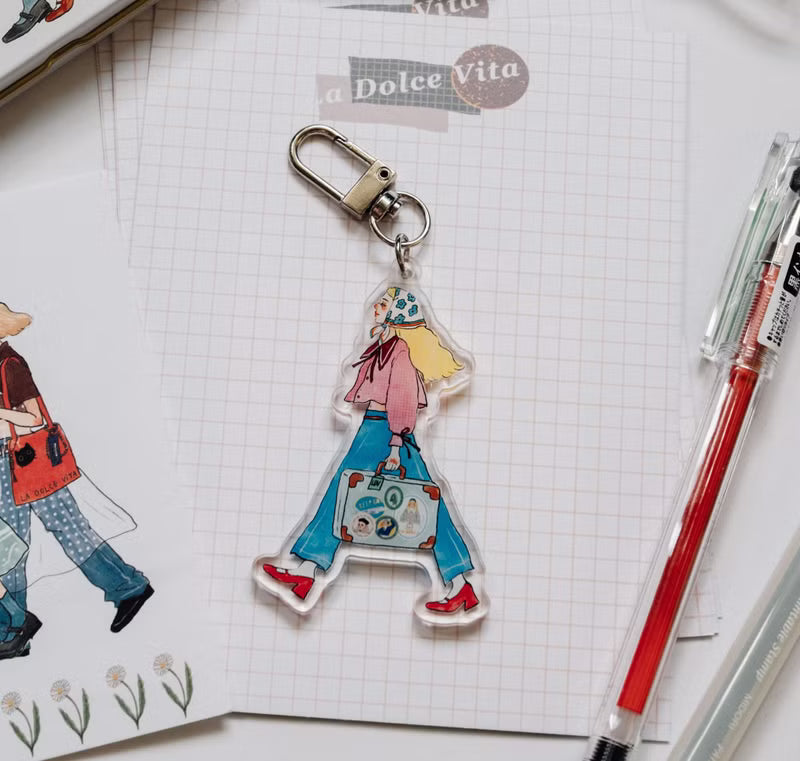 La Dolce Vita - We Happily Move Forward Keychain Collection

We move forward happily!
Bags, backpacks, and notebooks can
be used in a variety of occasions to
accompany you in your life.