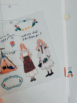 La Dolce Vita - Camping Life Transparent Sticker Set of 2