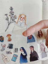 La Dolce Vita - Camping Life Transparent Sticker Set of 2
