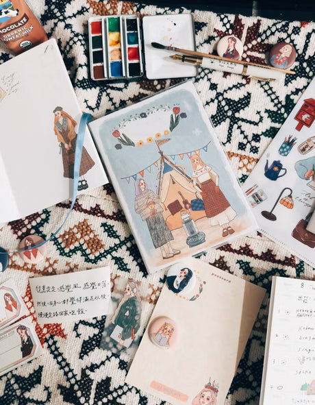 cooking, making fires, drinking tea;
Look at the stars in the dark night.

Let's embark on the journey of life together and
travel the way we love.

Let's not forget those shining and gentle days.

Carefully crafted,
Bringing you a brand new version and format!
The first part is the monthly plan, followed by the weekly plan for 54 weeks.

Highlights:
1. Fill in the date yourself
2. Months from January to December
3. Monthly Notes: 12 patterns in total
4. 54 weeks in total
5.Two styles that we think are the 