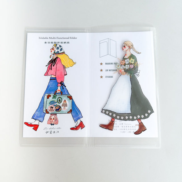 La Dolce Vita - Carry On Multifunctional Folder

Folders designed to make it easy to carry all kinds of paper around, can be carried alone or used with a sweet notebook!

The left side is an L-shaped clip, you can put a ticket stub sticker squarely,
and the right side is a pocket clip, which can hold a sweet notebook just right!


Size: 11.5X20.5 (folded in half) 23x20.5 (unfolded)