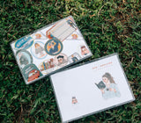 This is passport size, any passport size notebook can be used as a slipcase.

Size: 18x12.7cm
Material: PVC