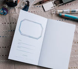 La Dolce Vita - Dark Blue Flower Notebook