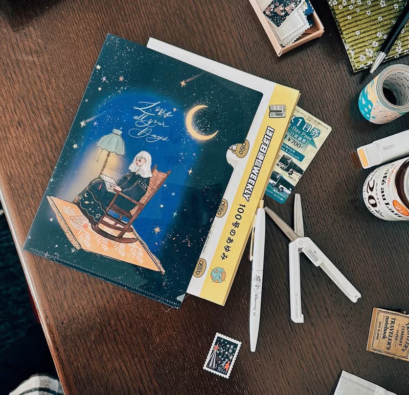 La Dolce Vita - Days with Stars and Moons A5 Folder