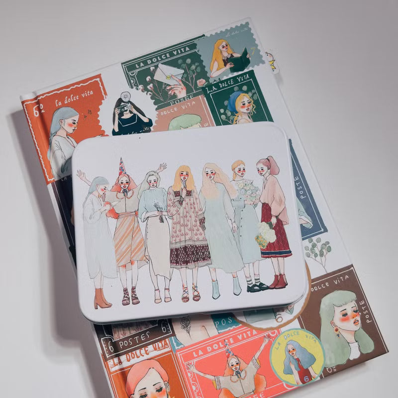 La Dolce Vita - Dearest Tin Box Sticker Set