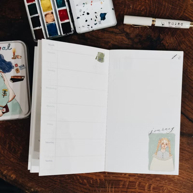 La Dolce Vita - Elegant Women's Gallery 4 Months Weekly Undated Planner


cooking, making fires, drinking tea;
Look at the stars in the dark night.

Let's embark on the journey of life together and
travel the way we love.

Let's not forget those shining and gentle days.

Includes 4 monthly spreads followed by 4 weekly spreads. This planner also includes a goals page, wish list, and grid pages. This planner is undated and can be used any time of year.


Paper: Bird of Paradise
Binding: thread binding
Size: 1