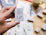 La Dolce Vita - Four Seasons Girl Wooden Stamp