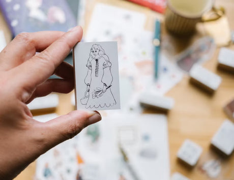 La Dolce Vita - Four Seasons Girl Wooden Stamp