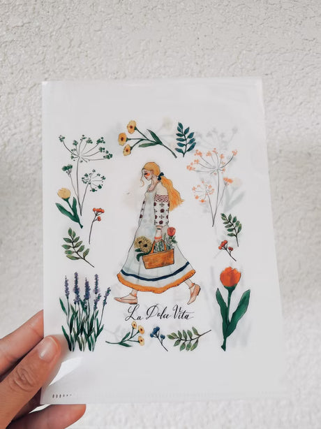 La Dolce Vita - Garden Collection A5 Transparent Folder