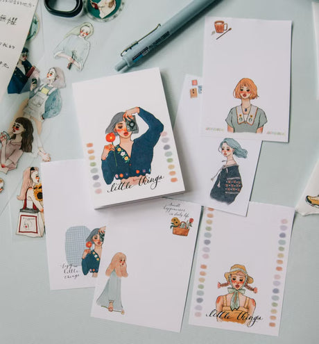 La Dolce Vita - Garden Photography Girl Memo Pad