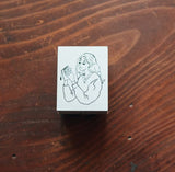 La Dolce Vita - Independent Bookstore Girl Wooden Stamp