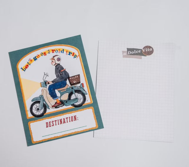 La Dolce Vita - Let's Go On A Road Trip Postcard

Where are we going next?

/

A postcard suitable for use on the go,
write a record of your life for yourself.


Incudes 1 postcard
Size: 105x148 mm
Material: Ivory 250g
Made in Taiwan