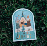 La Dolce Vita - Lets Go Camping Waterproof Vinyl Sticker