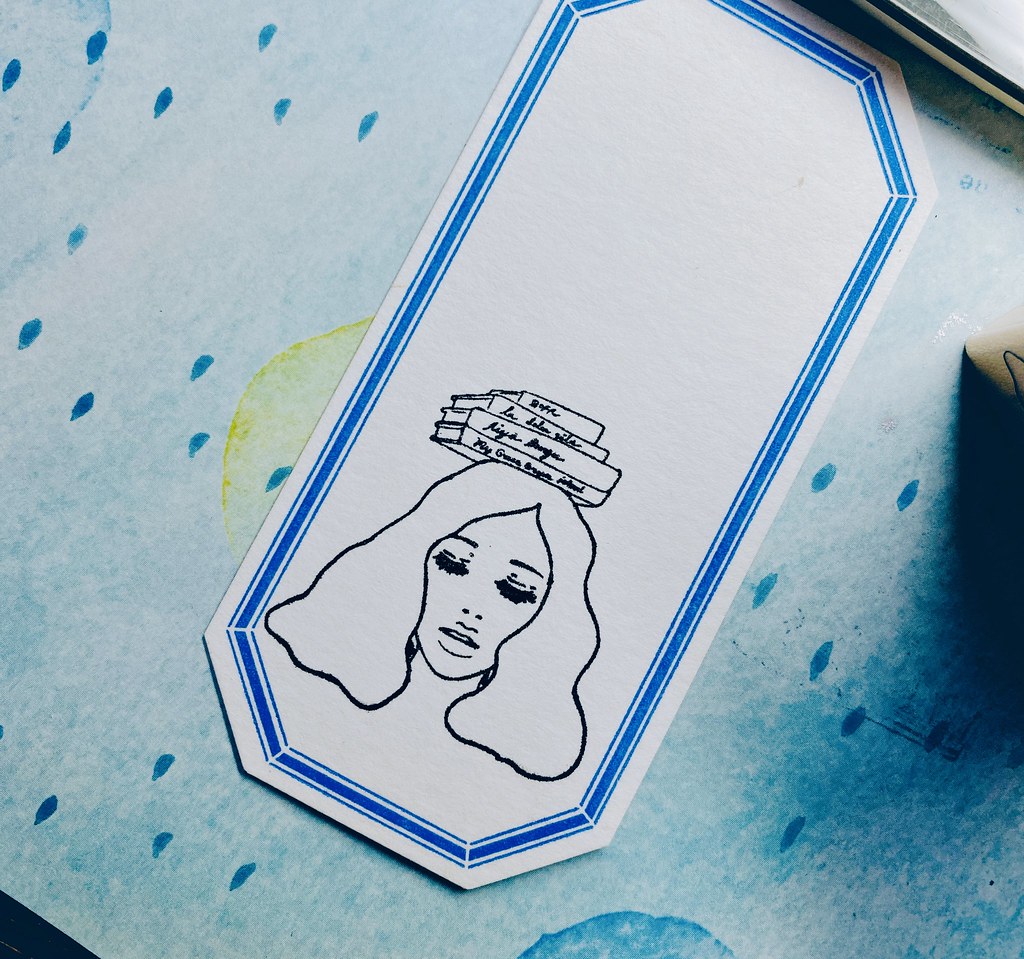 La Dolce Vita - Library Girl Maple Wooden Stamp