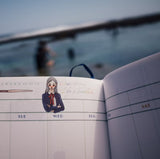 Carefully crafted,
Bringing you a brand new version and format!
The first part is the monthly plan, followed by the weekly plan for 54 weeks.

Highlights:
1. Fill in the date yourself
2. Months from January to December
3. Monthly Notes: 12 patterns in total
4. 54 weeks in total
5.Two styles that we think are the most useful
6. Weekly Notes: 18 patterns, cycled 3 times
7. There is a book cover!

Can be flattened 180 degrees!
A total of 160 pages perfectly bound
Inside page: Bird of Paradise 75g
Size: 168x182