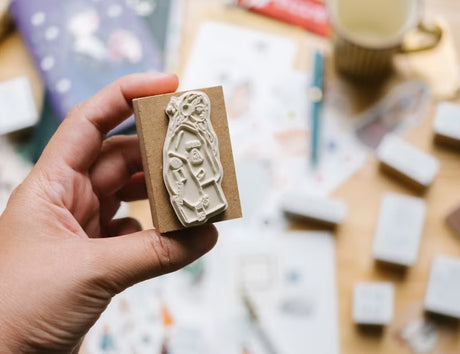 La Dolce Vita - Music Girl Wooden Stamp