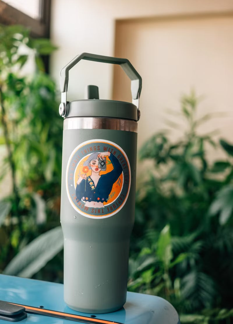 La Dolce Vita - Photography Girl Waterproof Vinyl Sticker