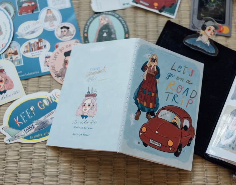 La Dolce Vita - Road Trip Passport Size Notebook