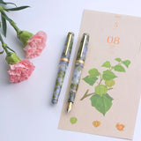 The Laban Rosa collection offers a fresh, modern look with its compact size and vivid colors. Lightweight and well-balanced, it’s the perfect choice for first-time fountain pen users. Fitted with a smooth steel nib and gold-plated trim, the Rosa brings style and ease to everyday writing.

Fresh and Fearless Spring: Lilac

Lilacs always bloom for Easter, and after Easter, the daytime gets longer. We see hope for tomorrow through the flourishing spring; it is a fresh and fearless season.


Light bluish-purple