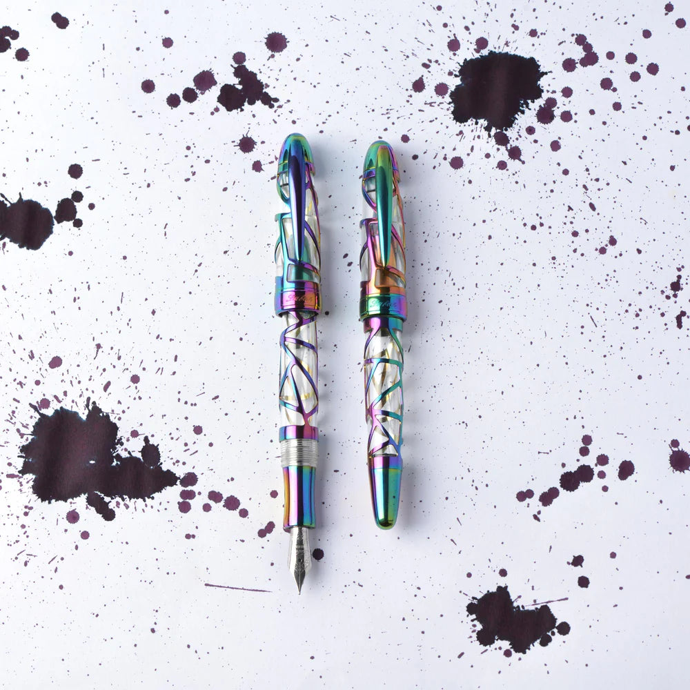 Laban Skeleton Rainbow Fountain Pen
