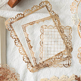 This vintage themed ephemera pack includes 20 pieces of cute paper materials in different color schemes! Each pack comes with pieces in 4 varying styles with 5 of each design.

These pieces make great card decoration, collage pieces, or additions to your journal spreads!