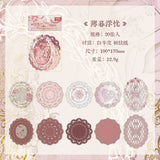 This vintage themed ephemera pack includes 20 pieces of cute paper materials in different color schemes! Each pack comes with pieces in 4 varying styles with 5 of each design.

These pieces make great card decoration, collage pieces, or additions to your journal spreads!