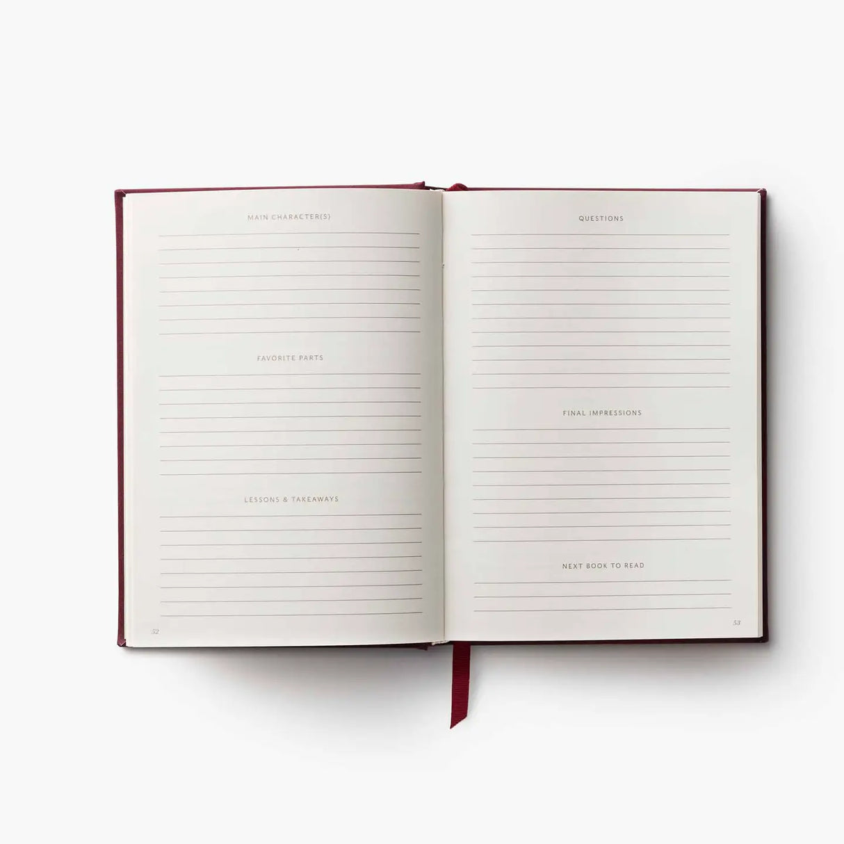 This embroidered-cover journal is designed with book lovers in mind. Perfect for logging reads and capturing reflections, the journal features useful sections for reading notes, review entries, books borrowed and lent, and a to-read list. Inside, you’ll also find a place-keeping ribbon and two paper bookmarks.