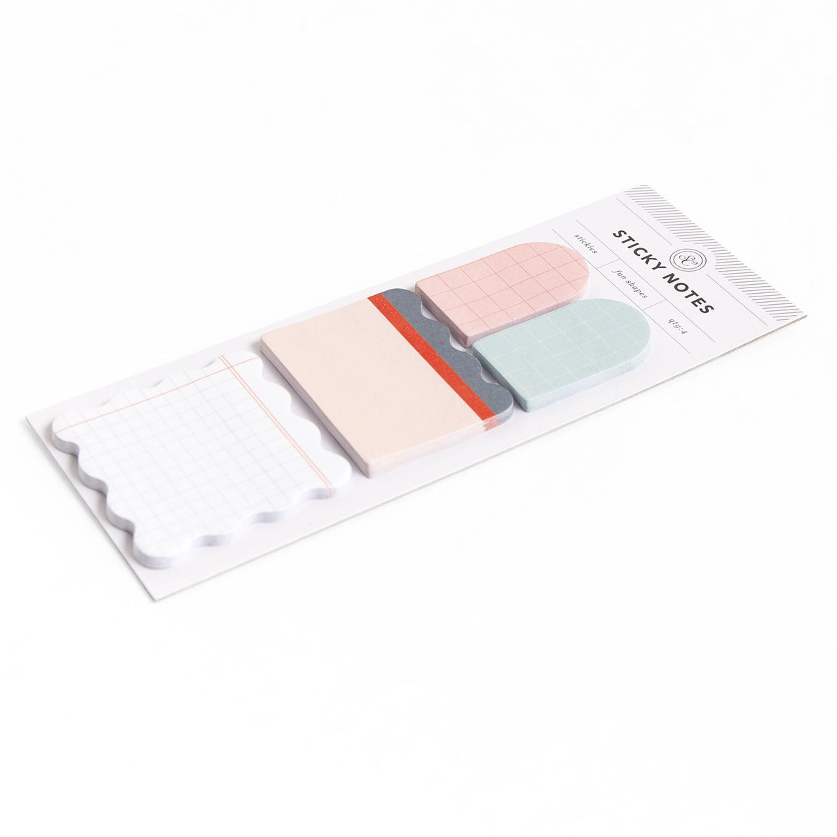 Add some flair to your everyday notes with the Ledger Sticky Notes Set. This 4-pack features fun, functional shapes with vintage-inspired grid and ledger designs, perfect for quick reminders, labeling, or creative journaling. With 25 sheets per pad (100 total), these stickies bring personality and practicality to planners, books, laptops, and desks. Great for teachers, students, bullet journalers, and list-lovers alike. They also make a cute and useful gift for stationery fans or coworkers who love staying 