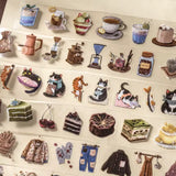 Sit back and relax with the finer things in life with these adorable PET tapes. Each tape represents a different area of leisure from coffee, cats, clothing, and desserts. These tapes are perfect for journaling, making cards and gift tags, and more.&nbsp;

Kiss Cut
Includes 1 roll of PET tape