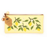 Keep your favorite notebooks and writing accessories together forever with our new notebook pouches. (Seriously, we're not sure why we didn't think of these sooner.) Embroidered design on soft faux suede, fully lined with an elastic band that fits around most notebooks.

Vegan Leather Pouch with Zipper
Elastic Fits Books up to 9" High
Zipper closure
6.5" x 2"