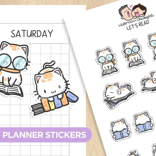 Let's Read Planner Stickers
