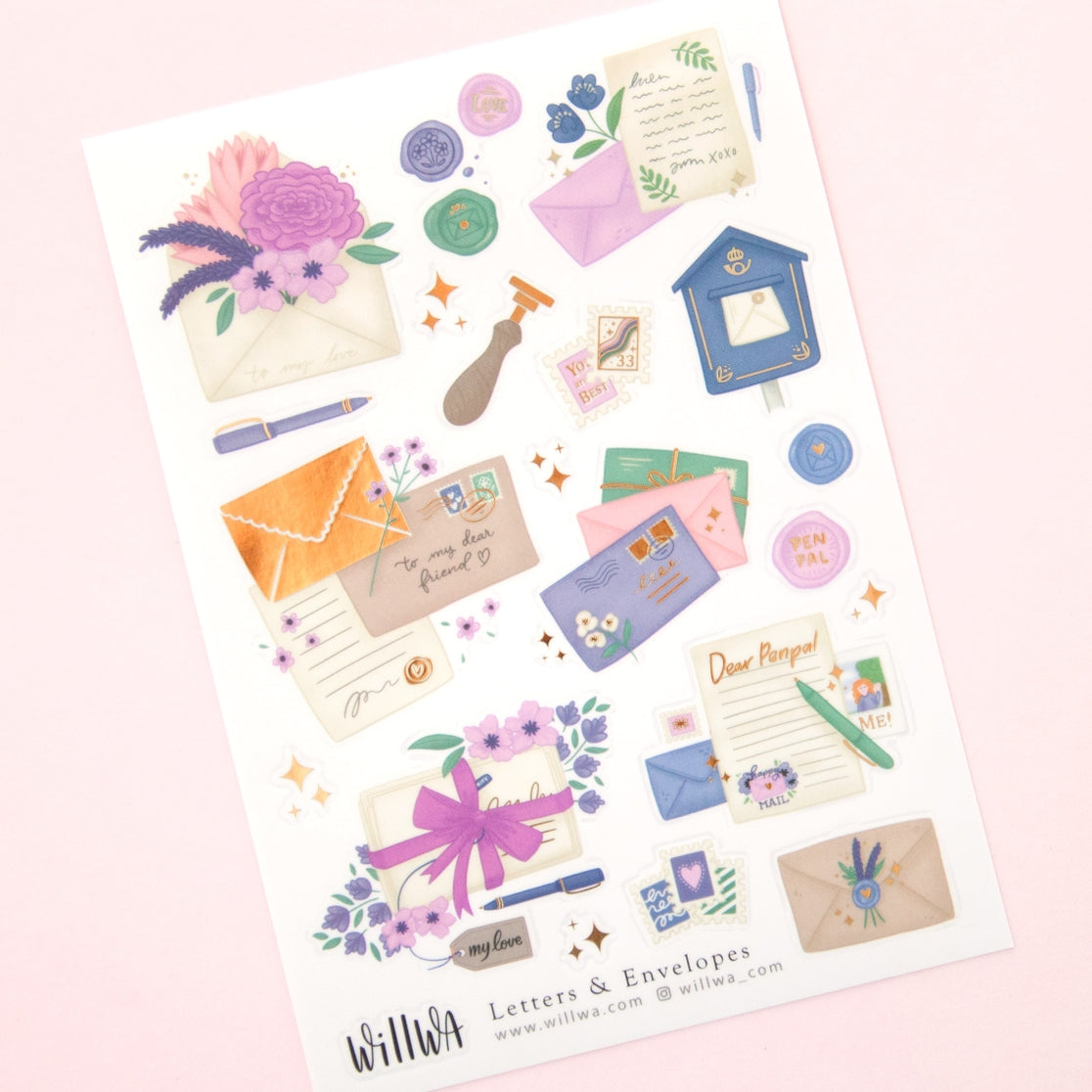 Letters & Envelopes Sticker Sheet