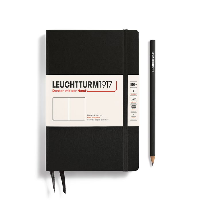 Leuchtturm1917 Hardcover Notebook Paperback (B6+) Black