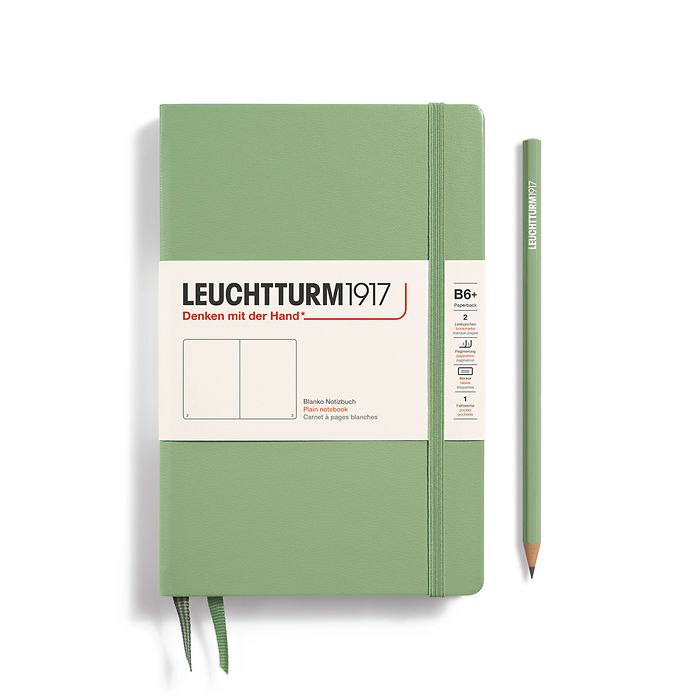 Leuchtturm1917 Hardcover Notebook Paperback (B6+) Sage