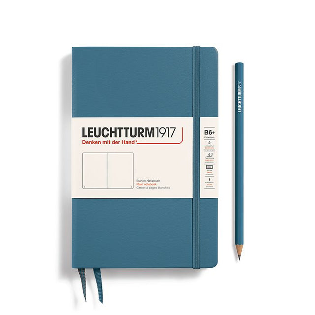 Leuchtturm1917 Hardcover Notebook Paperback (B6+) Stone Blue 