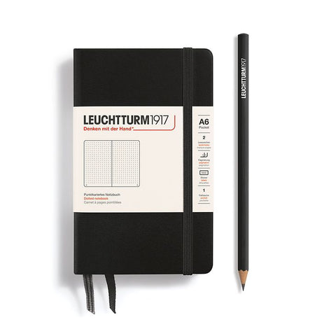 Leuchtturm1917 Hardcover Pocket Notebook A6 - Black
