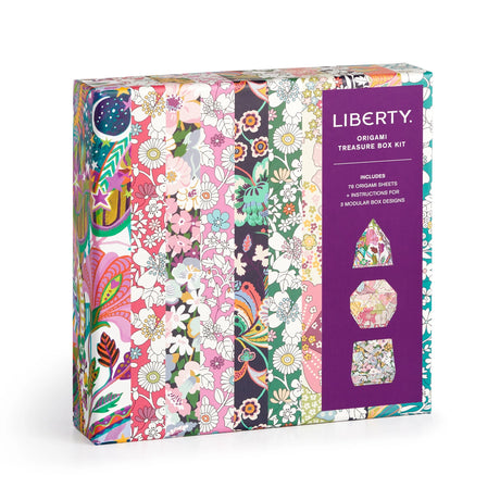 The Liberty Floral Origami Kit includes instructions for various origami folds, allowing you to create stunning paper creations adorned with timeless Liberty patterns. Whether you're a novice or an experienced folder, this kit offers an engaging and artistic experience. Perfect for lovers of both origami and Liberty prints, it provides endless opportunities for creative expression. The beautiful paper sheets are also great for crafting projects!
