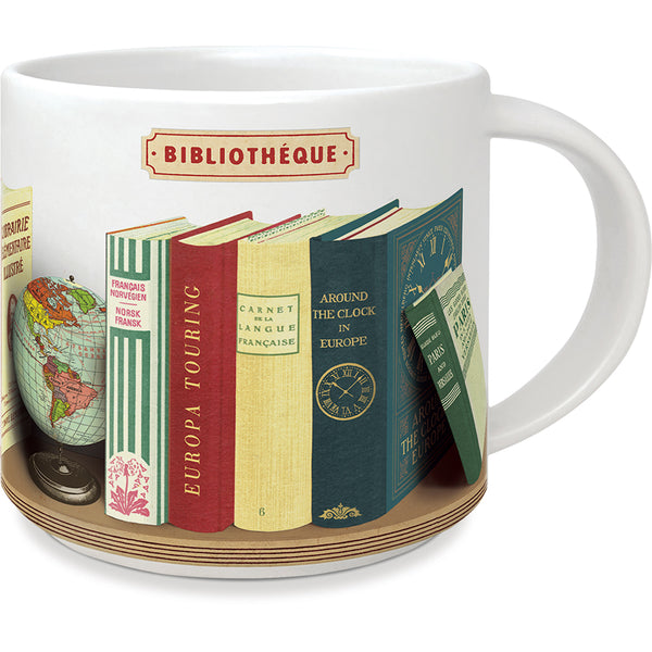 Cavallini & Co. Library Books Vintage Inspired Mug