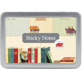 Library Books Sticky Notes Tin Cavallini & Co. (300 count)